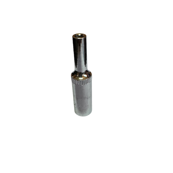 Deep 1/4" Drive Chrome Vanadium Hex Metric Socket (4mm - 14mm)