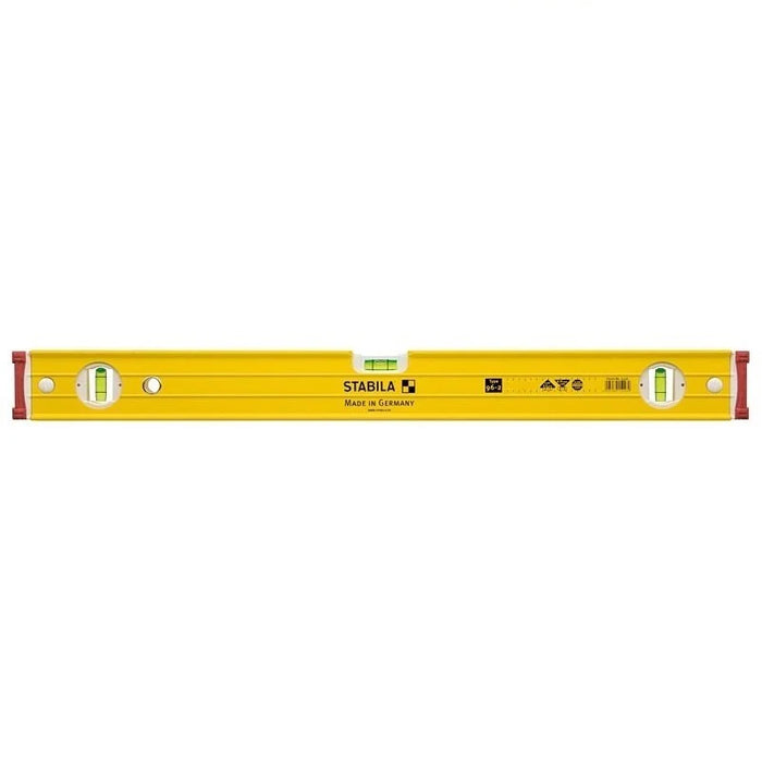 Stabila 96-2-M/60 Heavy Duty Magnetic Box Frame Ribbed Spirit Level 3 Vial 600mm