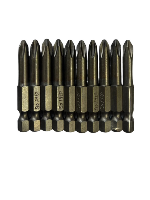 Torqpoint 10pc PH2 Power Bit Set - CT-PB50