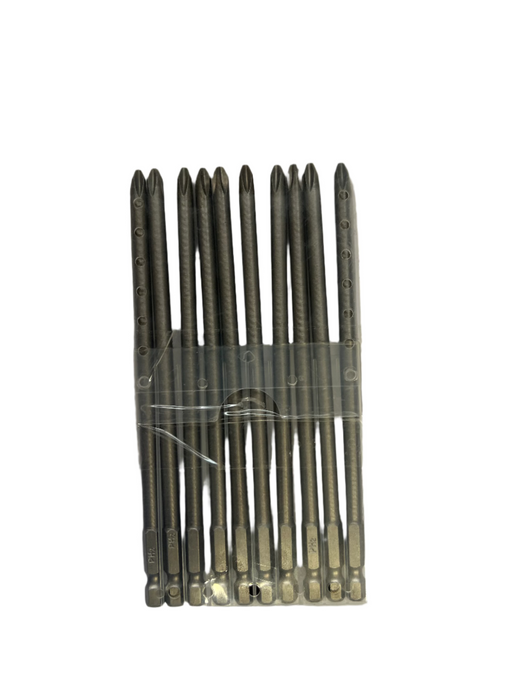 Prescott 10pc PH2 150mm Phillips Screw Driver Bits - PB150