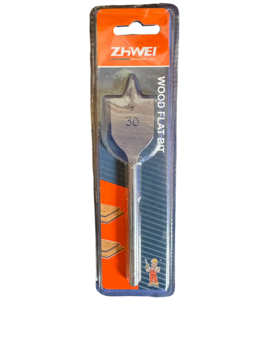ZHWEI Wood Flat Bit 30mm - 1/4" Hex