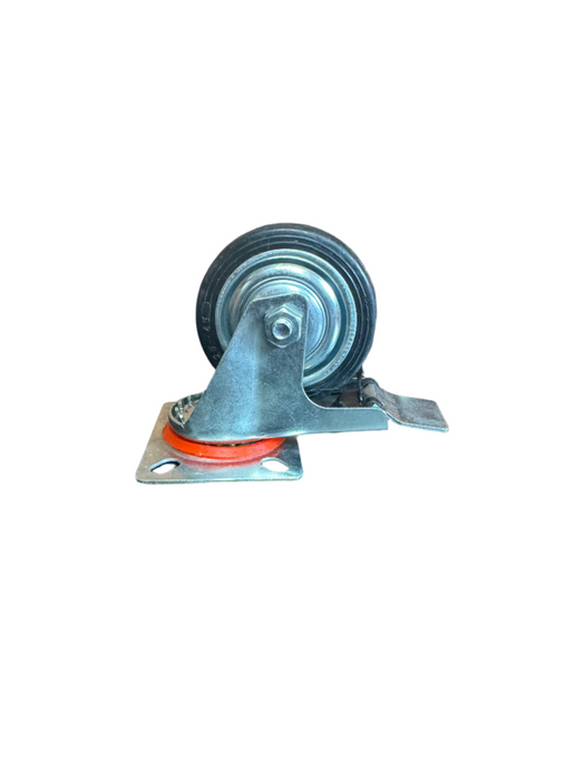 Black Brake Castor Wheel 75mm