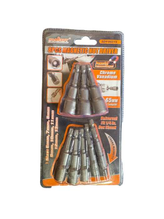 Horusdy 8pcs Magnetic Nut Driver (6mm - 13mm)