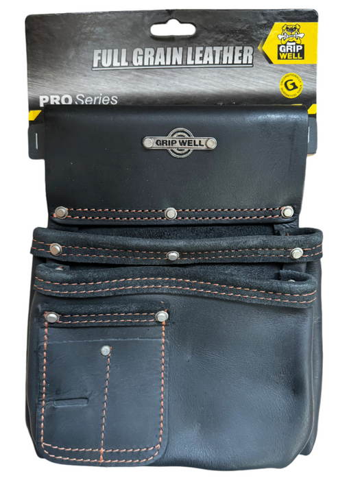 Gripwell 3.5 Pouch Nail Full Grain Leather Bag - PA11255