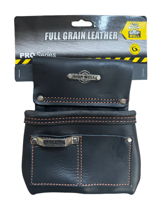 Gripwell Multi Purpose 1 Pocket Pouch with Tape Holder Full Grain Leather - PA11258