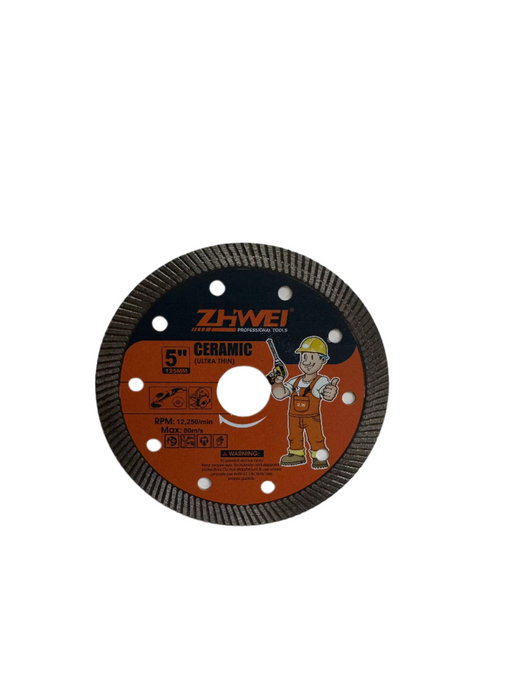 ZHWEI Ultra Thin Ceramic 5" (125mm) Diamond Cutting Disc