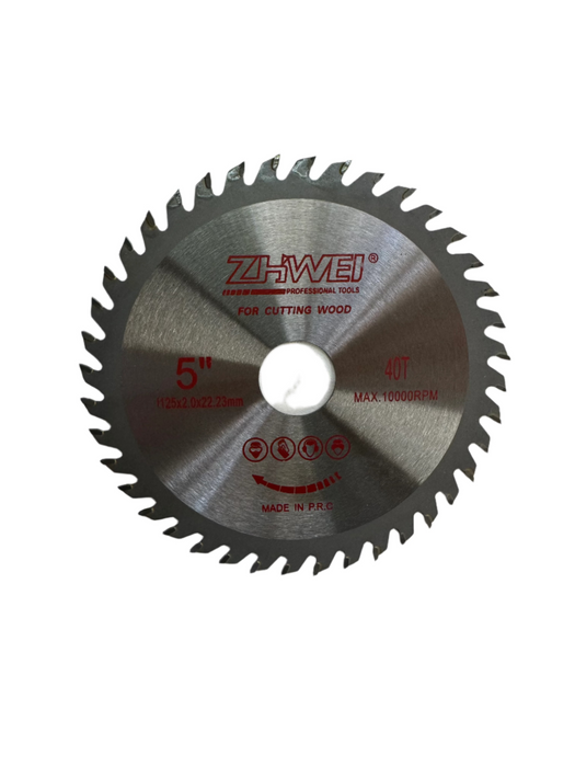 ZHWEI T.C.T Wood Cutting Saw Blade 5" (125mm) 40T