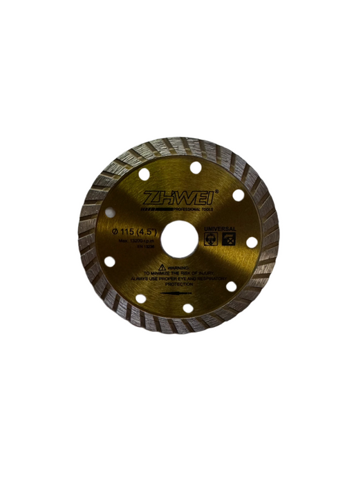 ZHWEI 4.5" Gold Diamond Cutting Disc Turbo