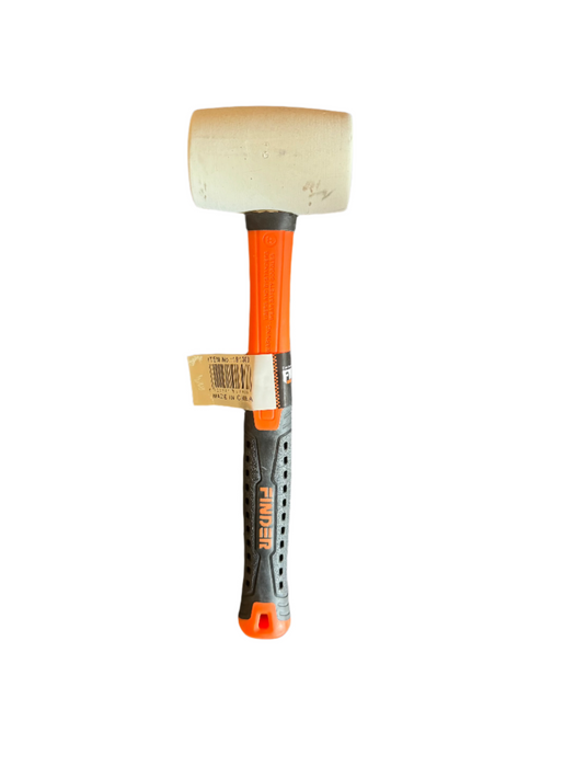 Finder 1/2 Pound White Rubber Mallet Hammer - 191303
