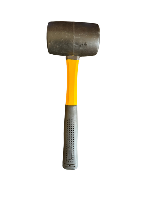 Rubber Mallet 890g Fibre Glass Handle Black Hammer