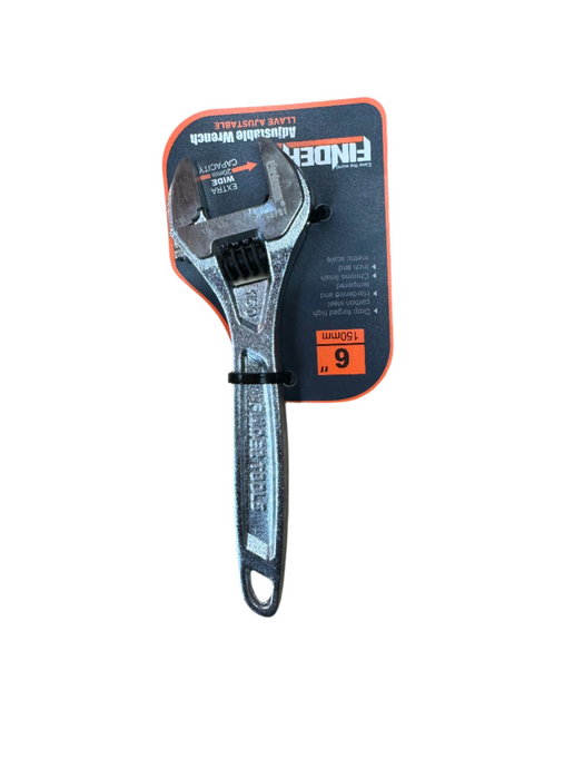 Finder Adjustable Shifter Wrench 150mm (6") Chrome Handle