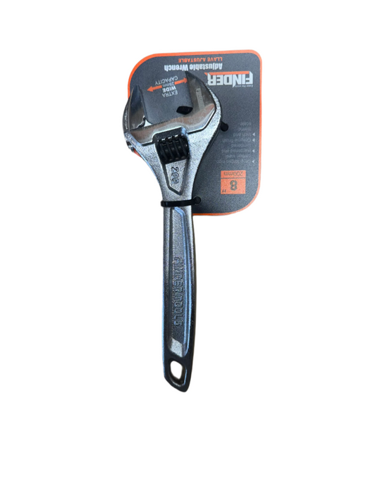 Finder Adjustable Shifter Wrench 200mm (8") Chrome Handle
