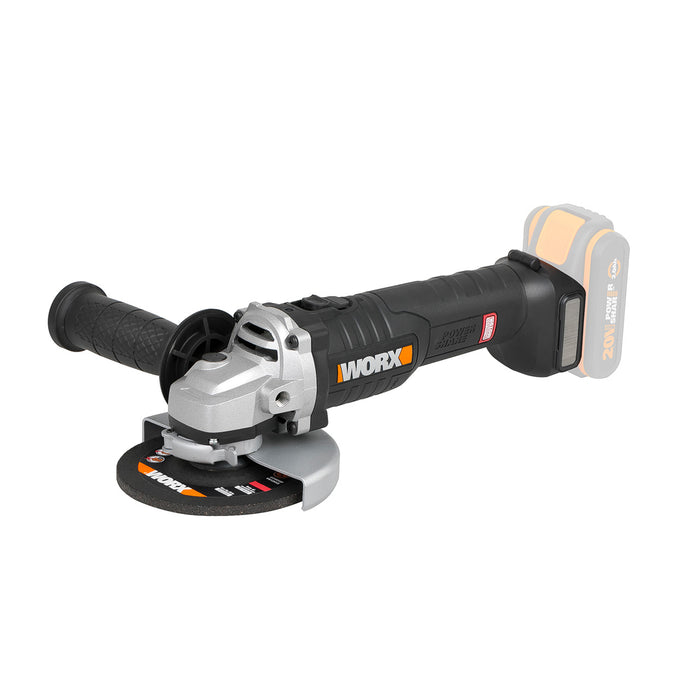 WORX 20V 125mm Angle Grinder – Brushless | POWERSHARE Tool Only | WX812.9