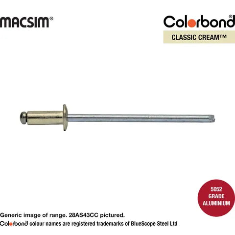 Macsim AS43 3.2 x 4.8 RIVET-CLASSIC/ SMOOTH CRM