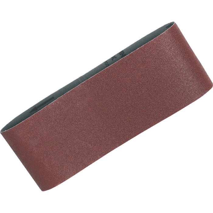 Makita 100mm x 610mm 120 Grit Aluminium Oxide Abrasive Sanding Belts - 5 Pack - P-36924