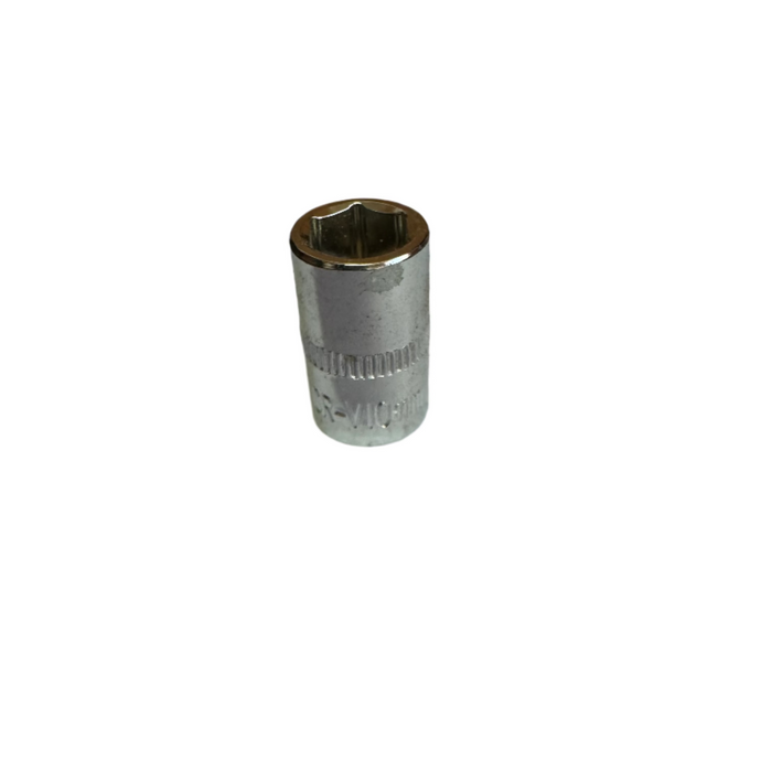 Short 1/4" Drive Chrome Vanadium Hex Metric Socket (4mm - 14mm)