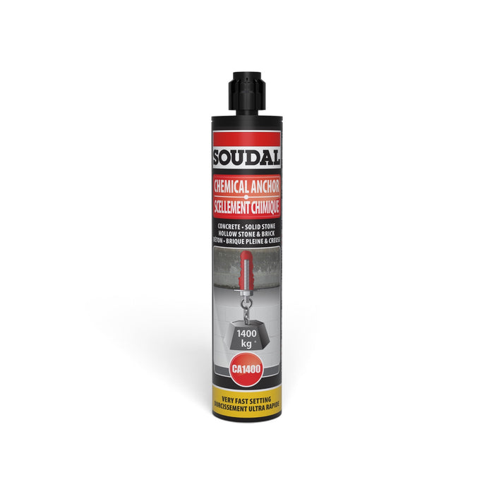 Soudal  Soudafix CA 1400 Very Fast Setting Chemical Anchor 280ml Grey - 125539