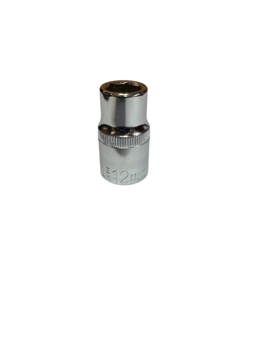 Short 1/2" Drive Chrome Vanadium Hex Metric Socket (8mm - 32mm)