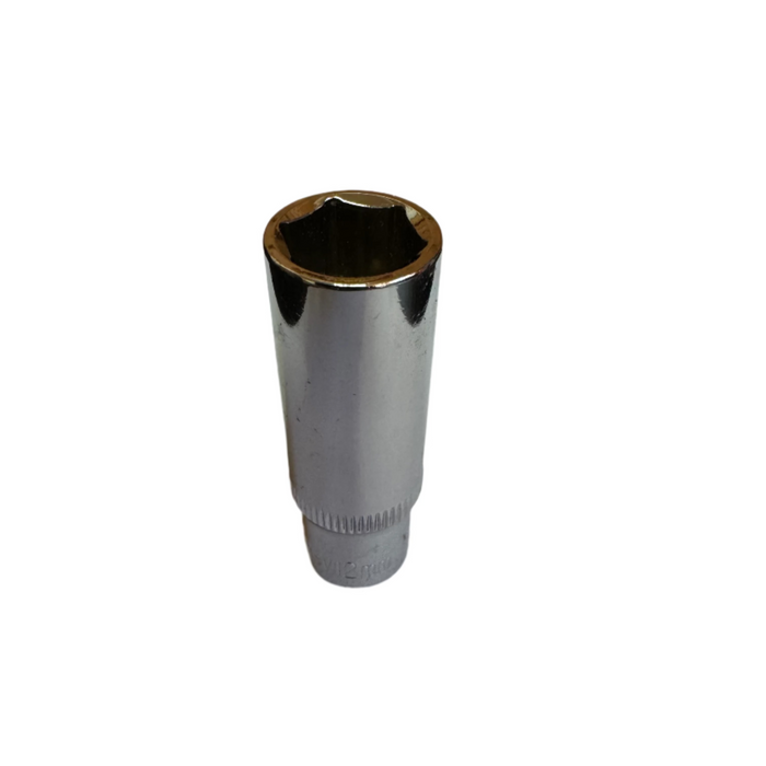 Deep 1/4" Drive Chrome Vanadium Hex Metric Socket (4mm - 14mm)