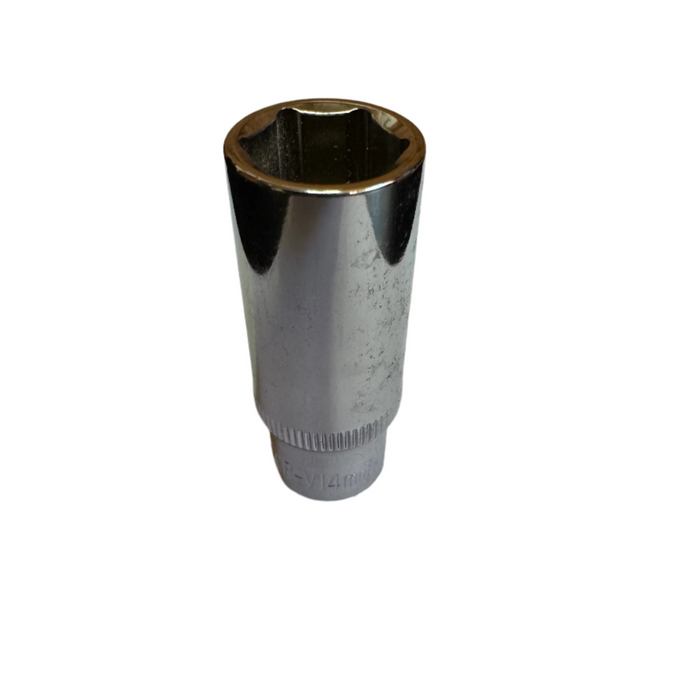 Deep 1/4" Drive Chrome Vanadium Hex Metric Socket (4mm - 14mm)