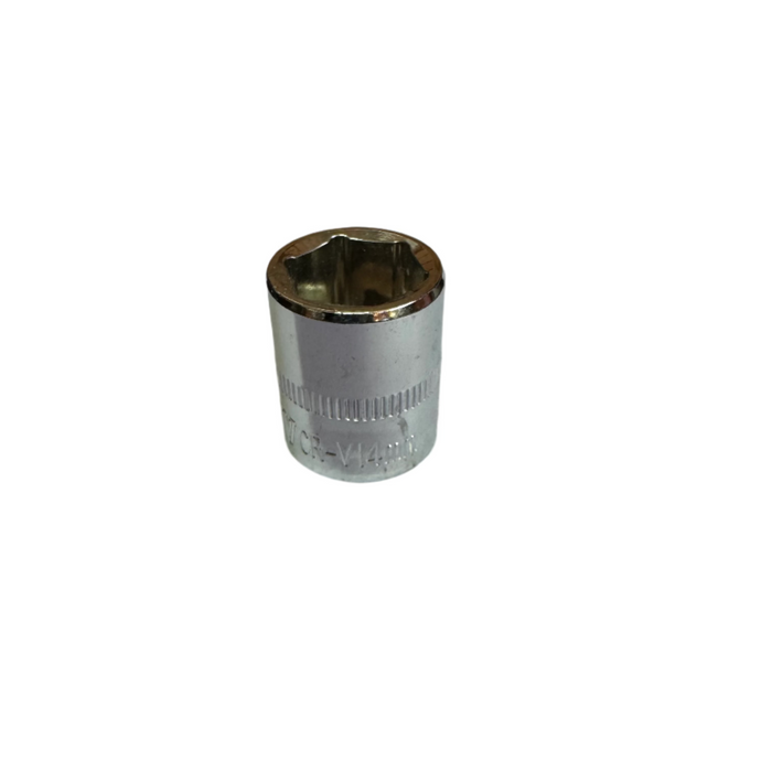 Short 1/4" Drive Chrome Vanadium Hex Metric Socket (4mm - 14mm)