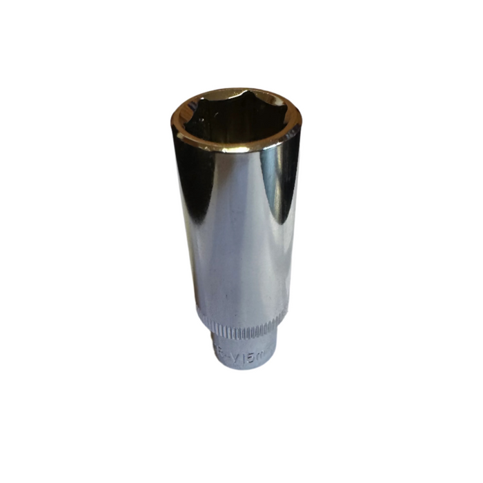 Deep 3/8" Drive Chrome Vanadium Hex Metric Socket (8mm - 19mm)