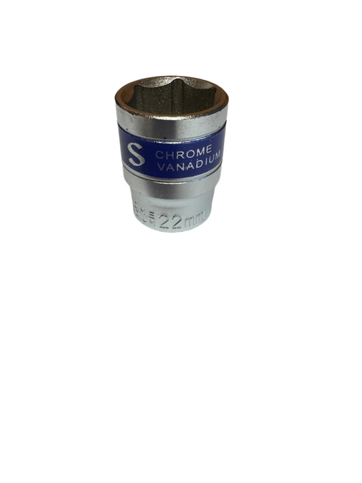 Short 1/2" Drive Chrome Vanadium Hex Metric Socket (8mm - 32mm)