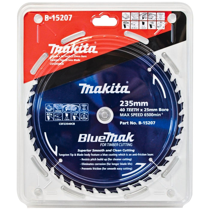 Makita 235mm 40T BlueMak Circular Saw Blade - B-15207