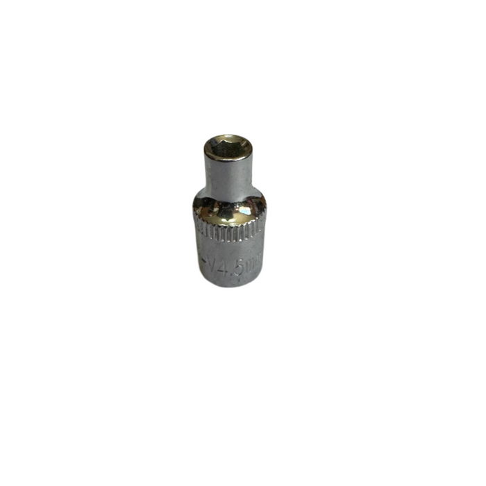 Short 1/4" Drive Chrome Vanadium Hex Metric Socket (4mm - 14mm)