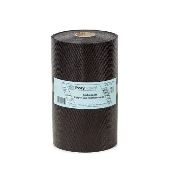 Polyproof Embossed Polythene Dampcourse 300mm x 30m x 500um -70159
