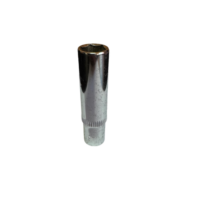 Deep 1/4" Drive Chrome Vanadium Hex Metric Socket (4mm - 14mm)