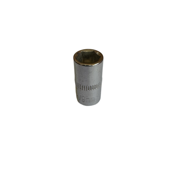 Short 1/4" Drive Chrome Vanadium Hex Metric Socket (4mm - 14mm)