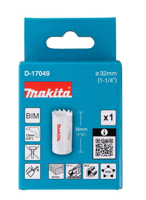 Makita 32mm Bi-Metal Hole Saw - D-17049