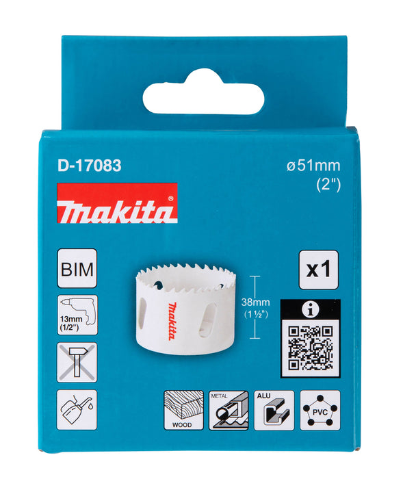Makita 51mm Bi-Metal Hole Saw - D-17083