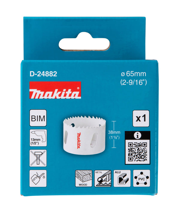Makita 65mm Bi-Metal Hole Saw - D-24882