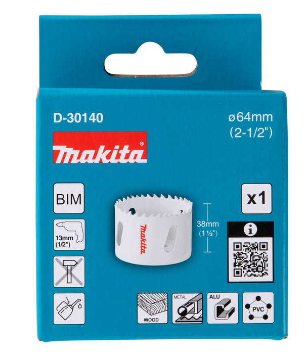 Makita 64mm Bi-Metal Hole Saw - D-30140