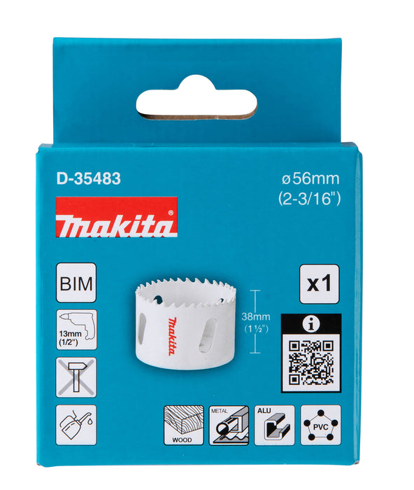 Makita 56mm Bi-Metal Hole Saw - D-35483