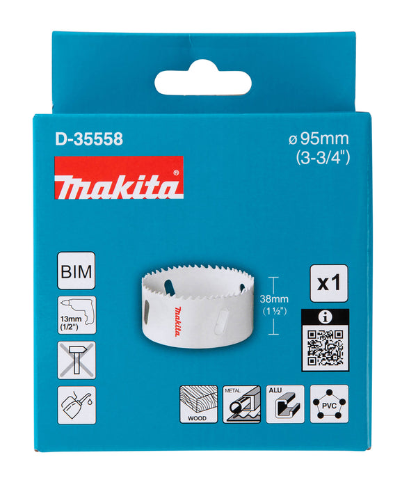 Makita 95mm Bi-Metal Hole Saw - D-35558