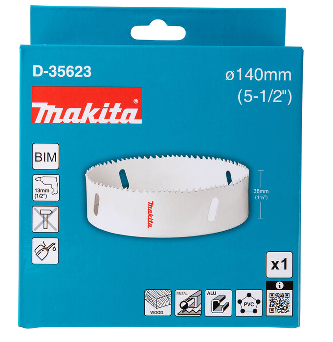 Makita 140mm Bi-Metal Hole Saw - D-35623