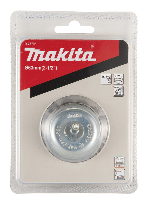 Makita 63mm Knotted Wire Cup Brush - D-73798