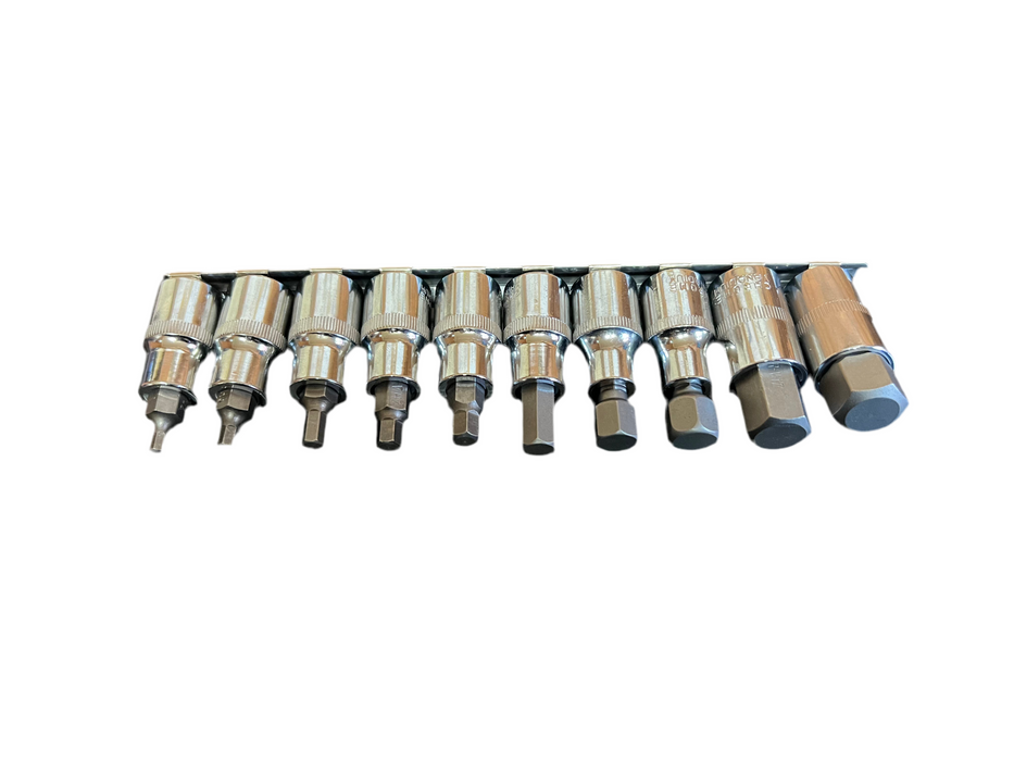 1/2" Drive Hex Bit 10PC Socket Set (H4 to H19)