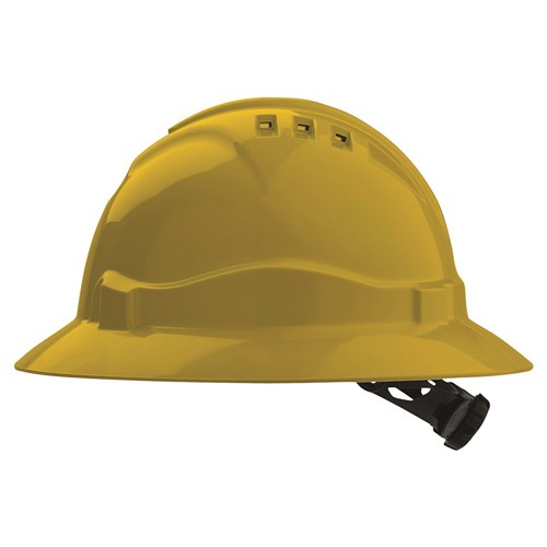 PRO CHOICE V6 Hard Hat Vented Full Brim Ratchet Harness (Various Colour Available) - HHV6FB