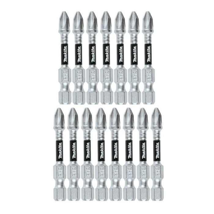 Makita E-18459 15 Pack PH2 x 50mm IMPACT XPS Phillips Power Bits