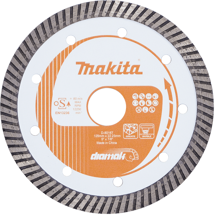 Makita 125mm (5") DIAMAK Turbo Diamond Blade - D-80167