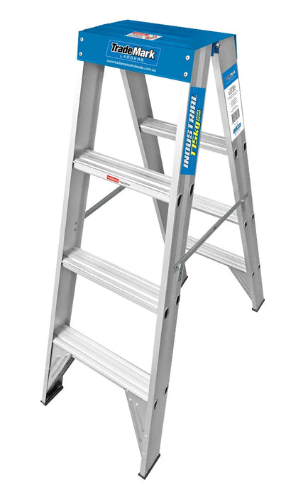 TradeMark Industrial 4ft Double Sided Step Ladder - TMSPLAD4