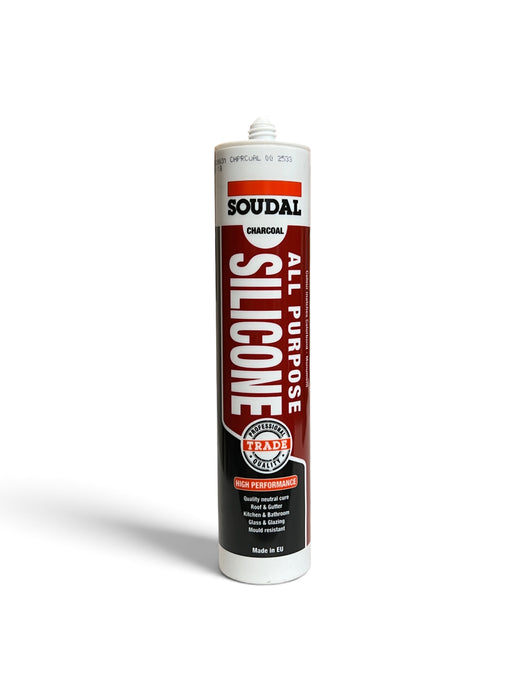 Soudal All Purpose Silicone Sealant Charcoal 300ml - SCS12