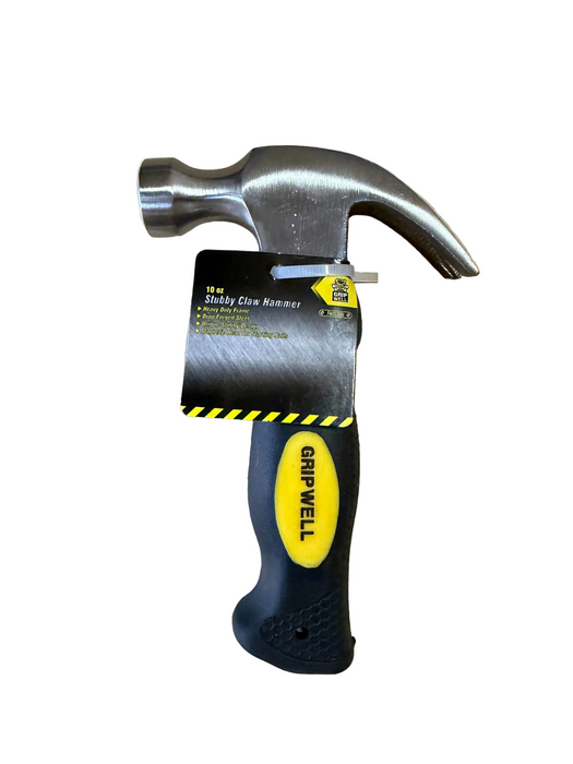 Gripwell 10oz Stubby Claw Hammer - PA05308