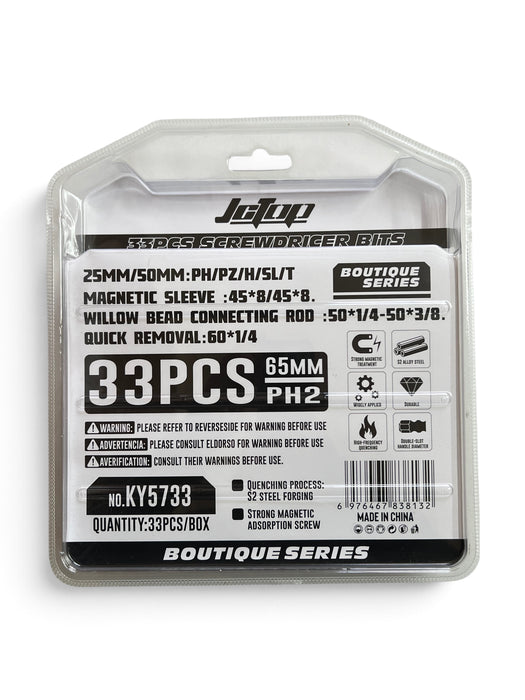 JCTOP 33-Piece Screwdriver Bit Set - KY5733