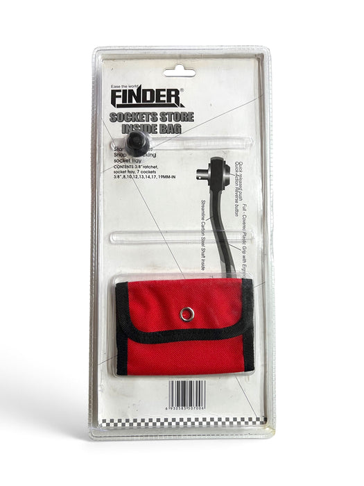 FINDER 1/2" Drive Ratchet and Socket Set with Storage Bag - FINDER12