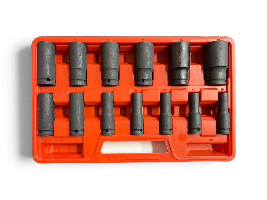 AusPak Tools 13-Piece Deep Impact Socket Set - AUSDIS13